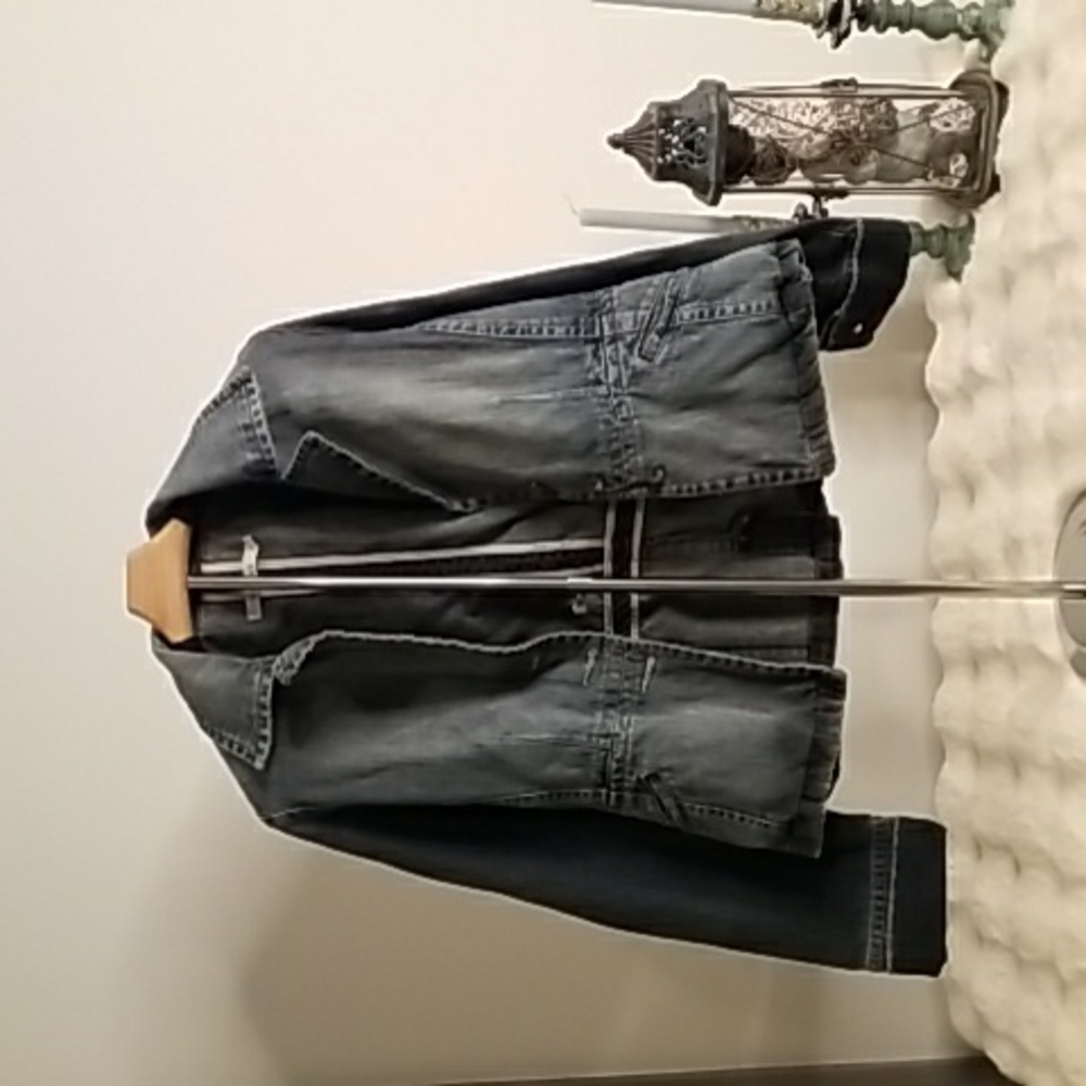Classic Dark Blue Denim Jacket for Women